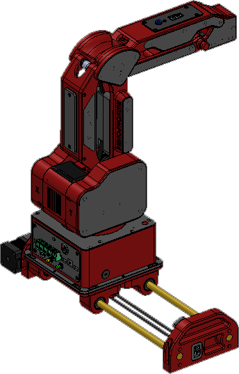 Render 3D robot RNV4 — tampak belakang